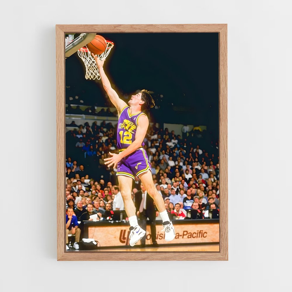 Poster John stockton arènes – affiche Basketball (vue 4)